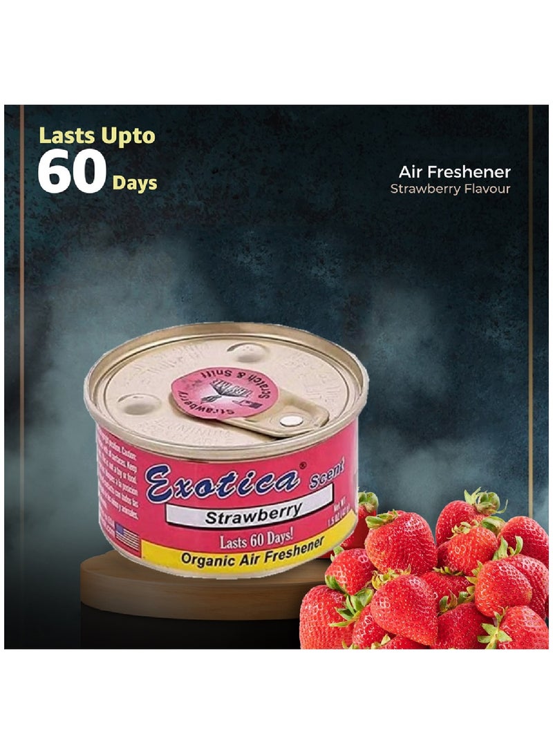 EXOTICA Car Air Freshener Set-Strawberry Pack Of 3 - Image 5